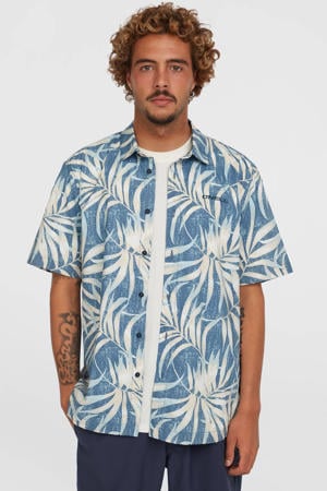 casual overhemd blauw