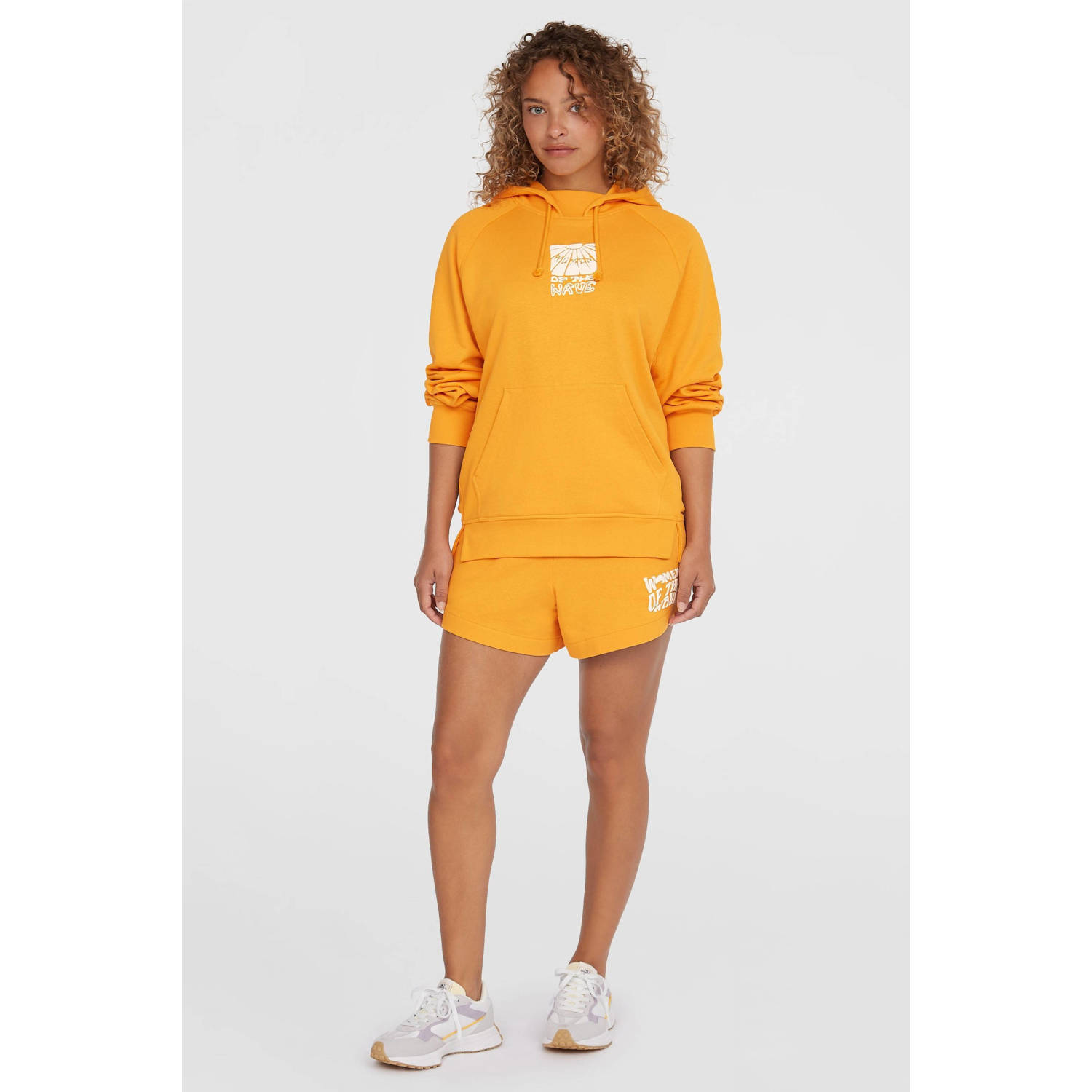 O'Neill hoodie oranje met backprint