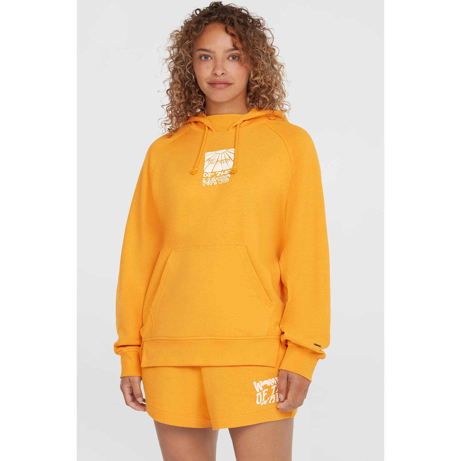 O'Neill hoodie oranje met backprint