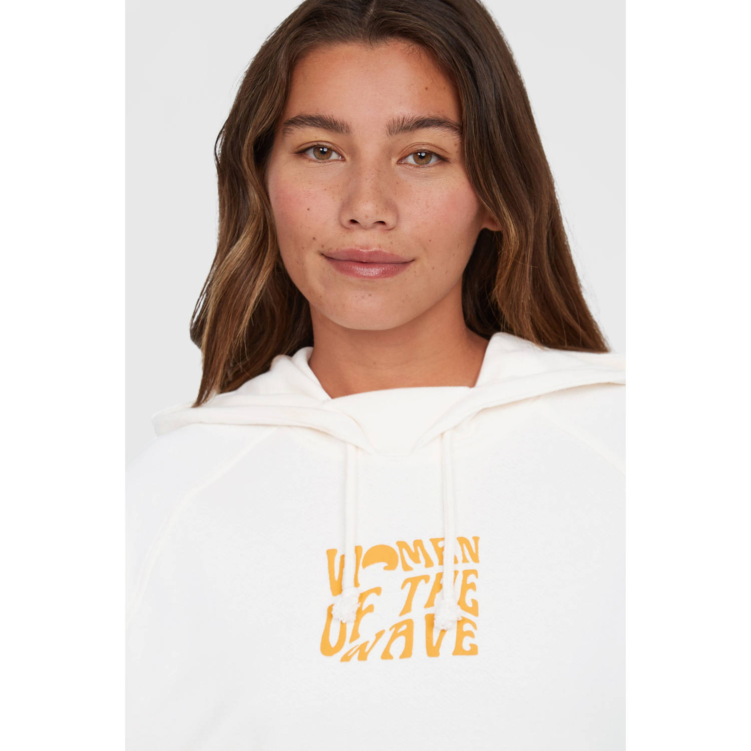O'Neill hoodie ecru met backprint