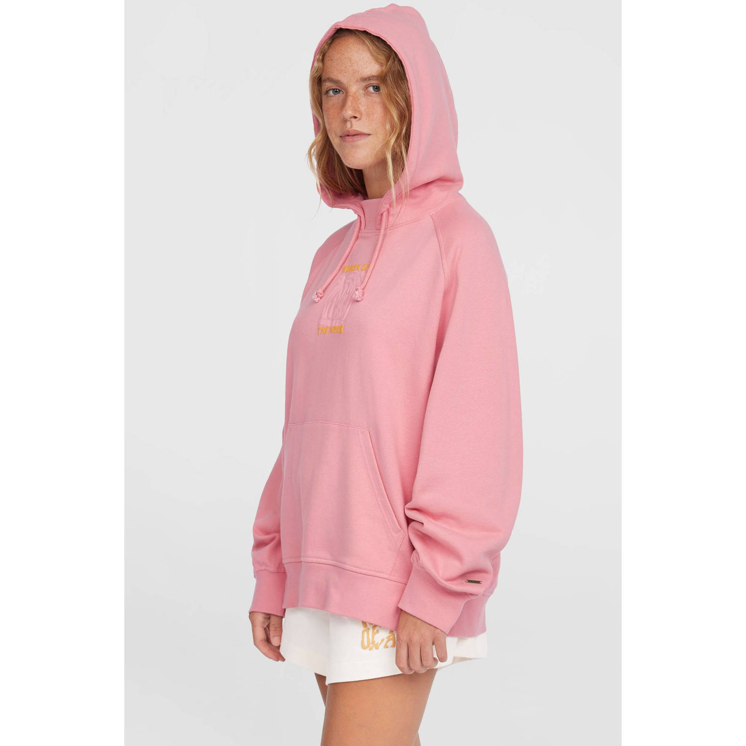 O'Neill hoodie roze met backprint