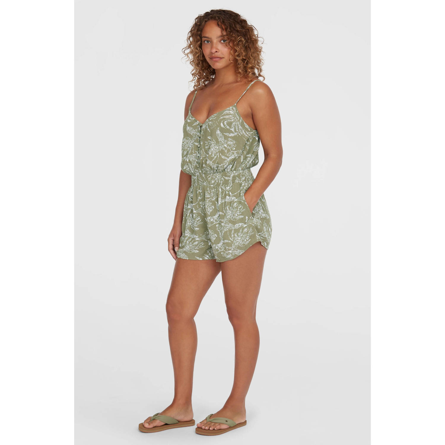 O'Neill playsuit lichtgroen ecru