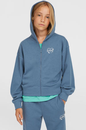 sweatvest blauw