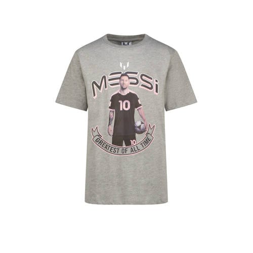 Messi T-shirt grijs afbeelding