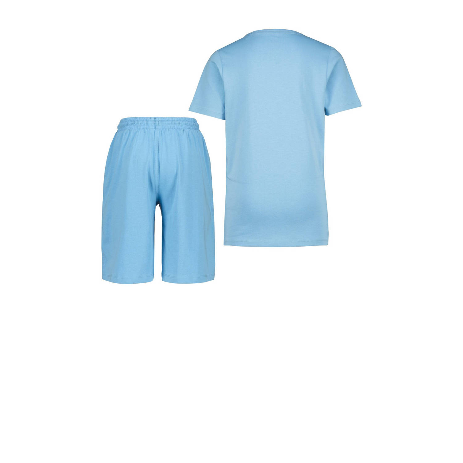 Messi shortama lichtblauw donkerblauw