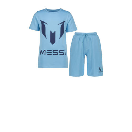 Messi shortama lichtblauw/donkerblauw afbeelding