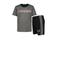 Messi T-shirt + korte broek zwart/grijs