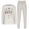 Messi   pyjamaset wit/grijs melange