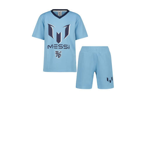 Messi T-shirt + korte broek lichtblauw afbeelding
