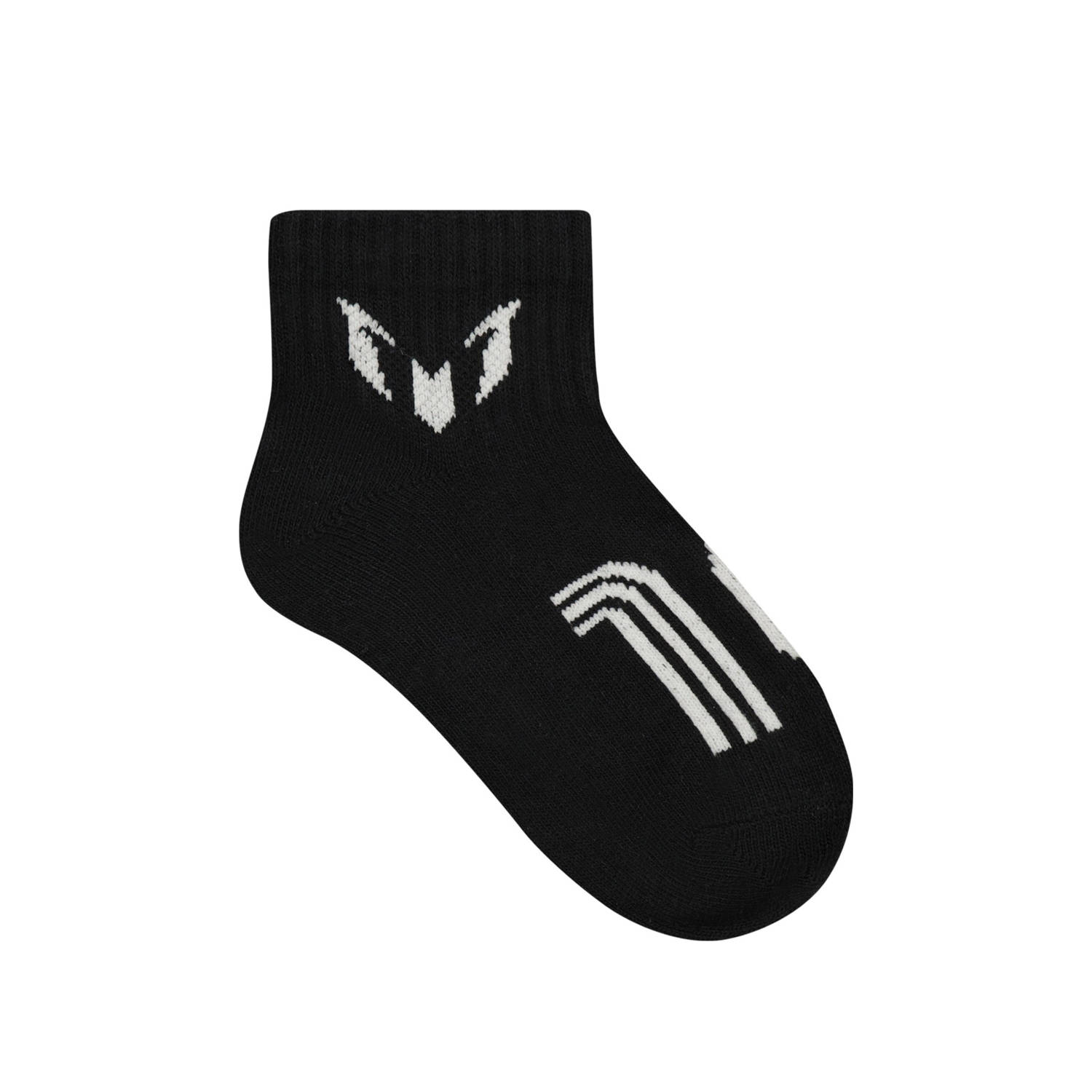 Messi sokken set van 6 zwart grijs wit