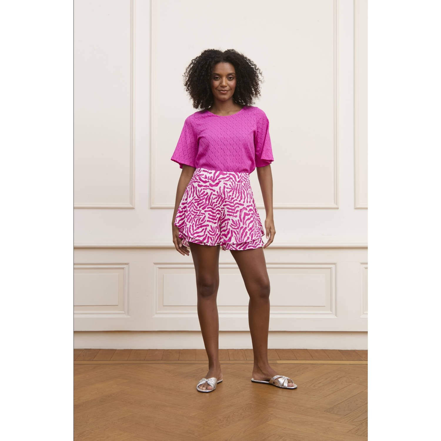 Lofty Manner top roze fijn gebreid