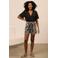 Lofty Manner wide leg regular waist casual short zwart