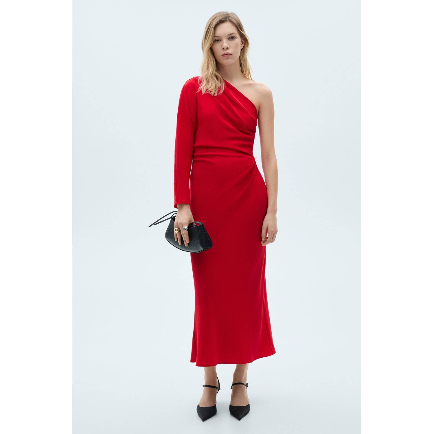 Mango maxi jurk rood