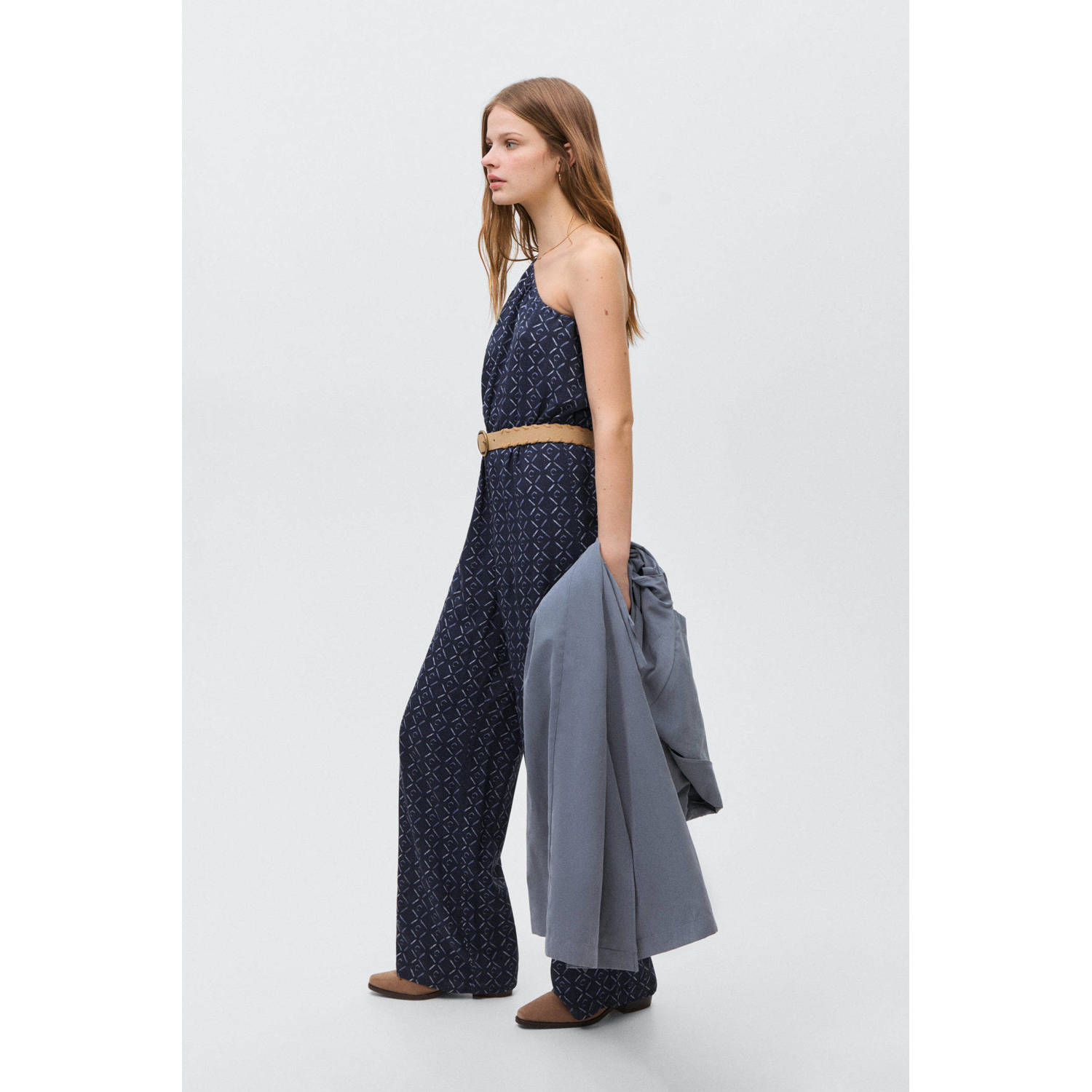 MANGO TEEN jumpsuit donkerblauw