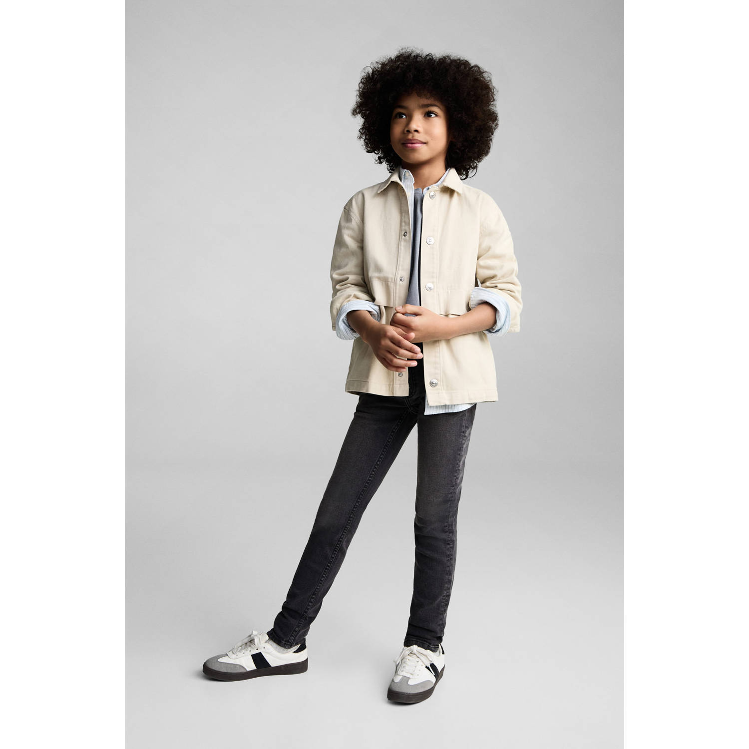 Mango Kids skinny jeans grey denim