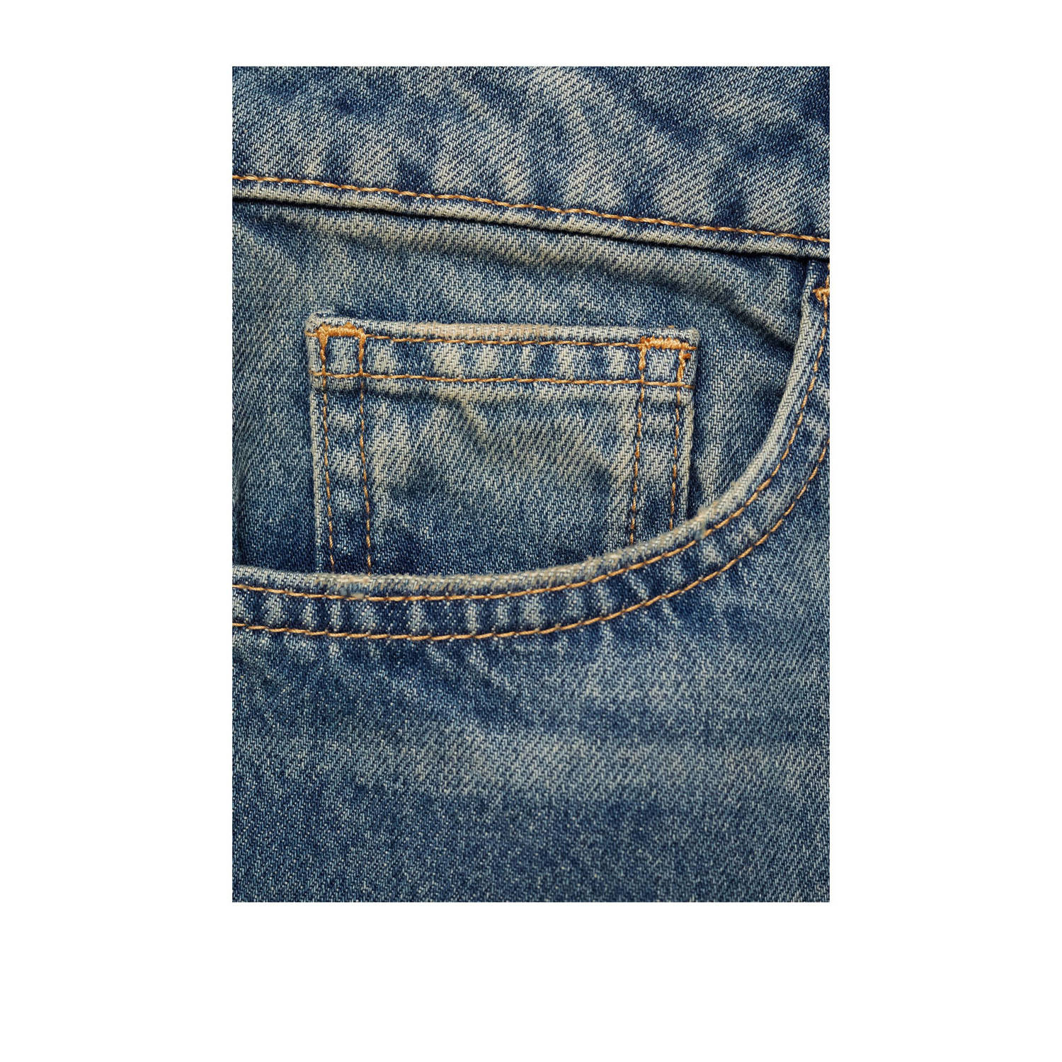 Mango regular waist mom jeans medium blue denim