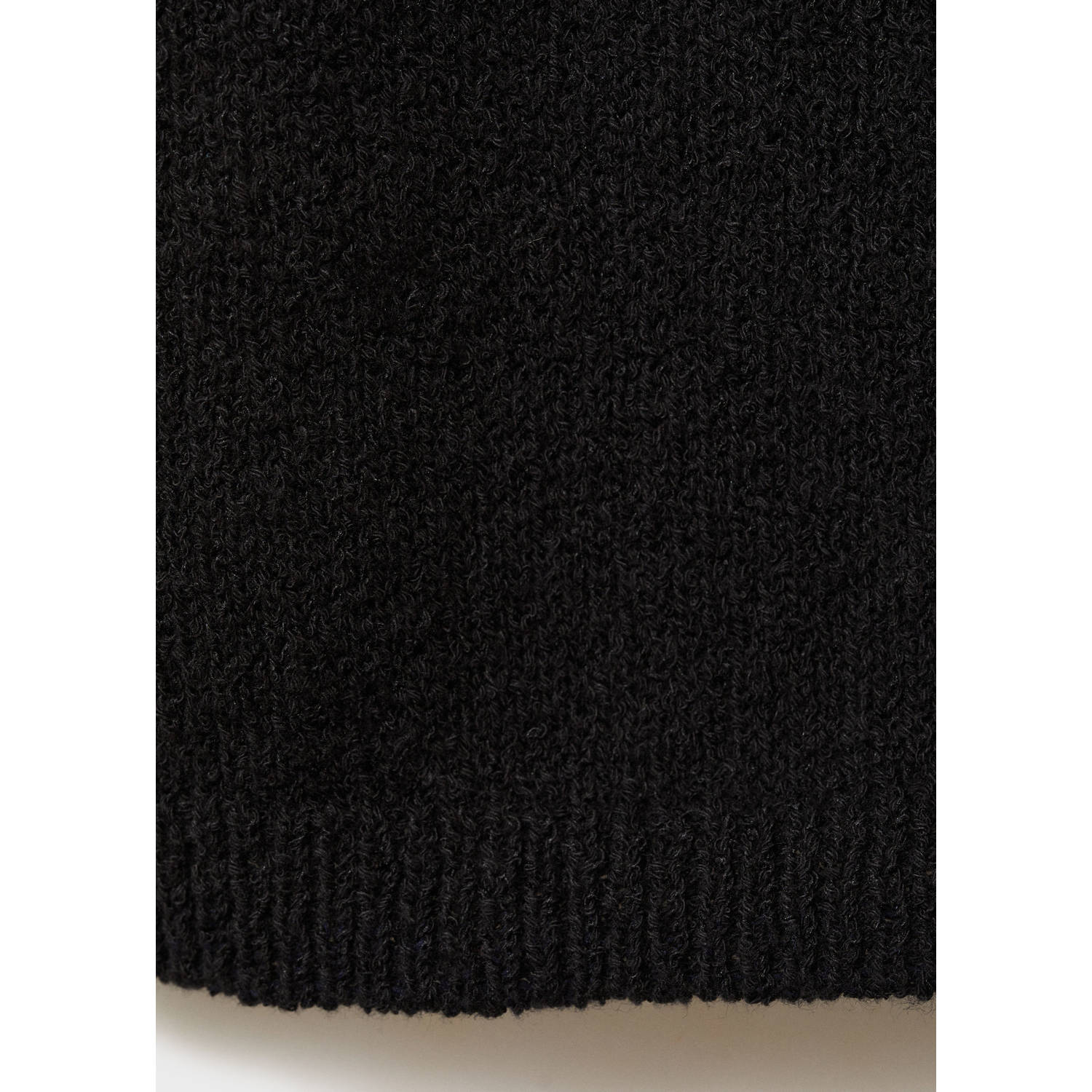 MANGO TEEN gebreid gilet zwart
