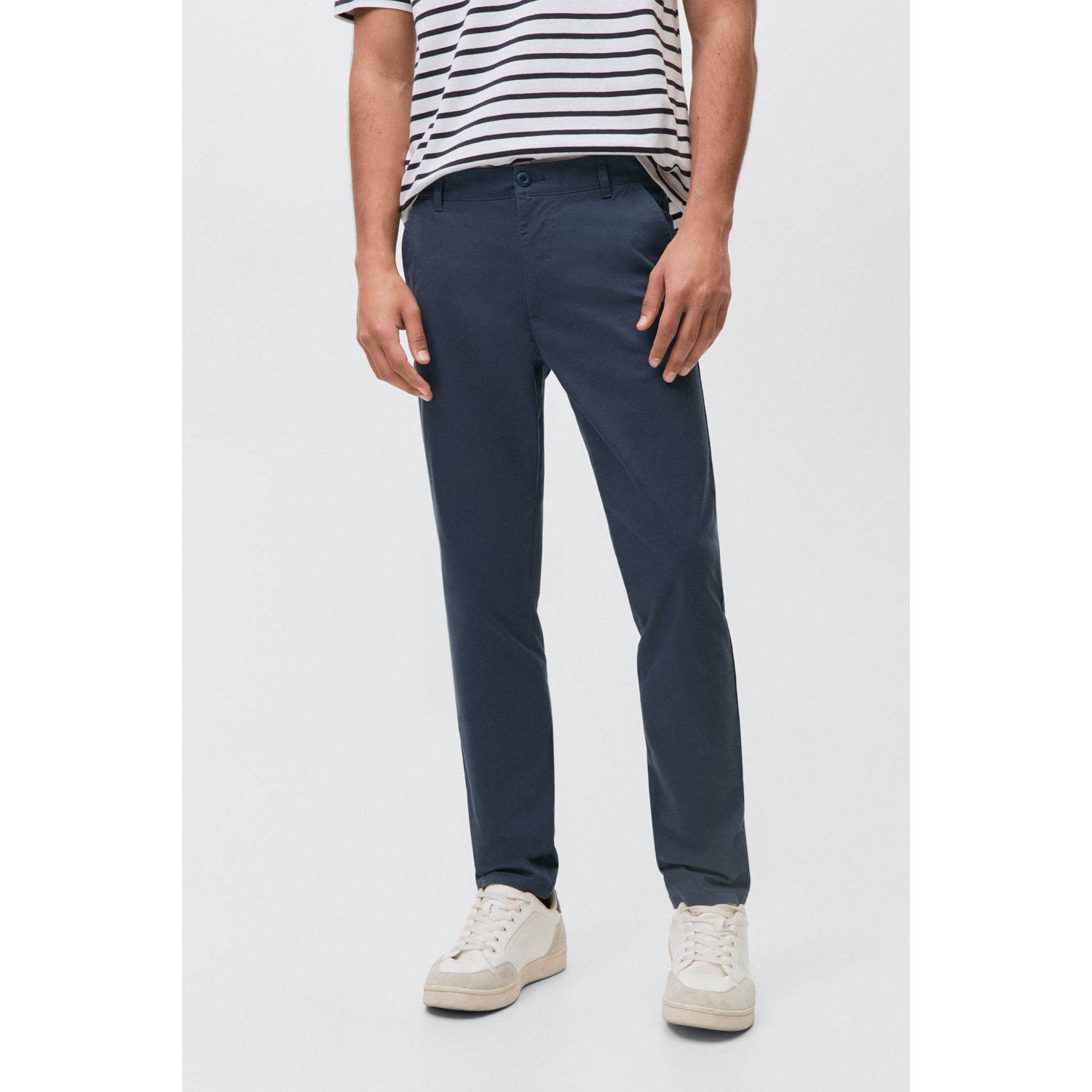 MANGO TEEN straight chino donkerblauw