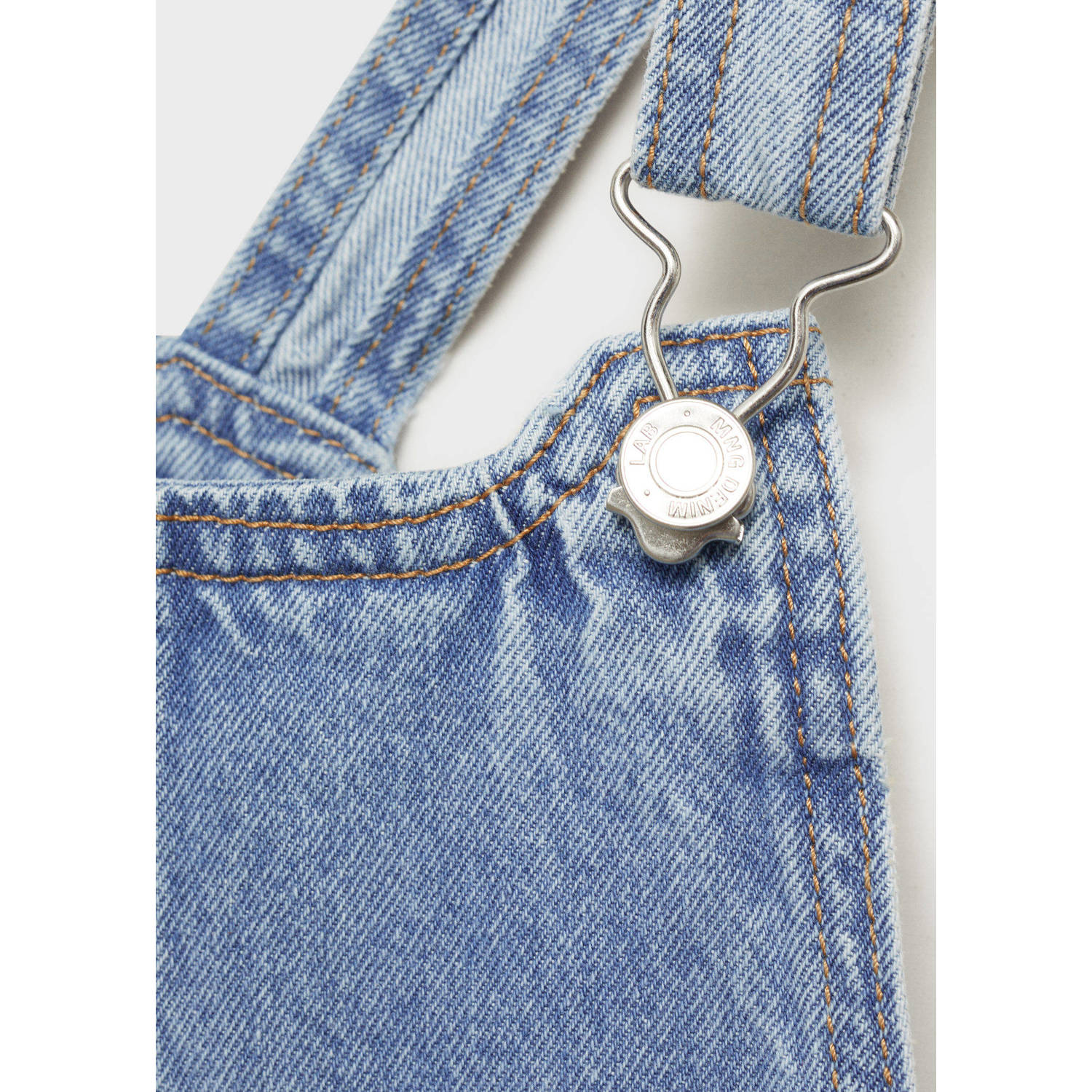 Mango Kids spijkerjurk light blue denim