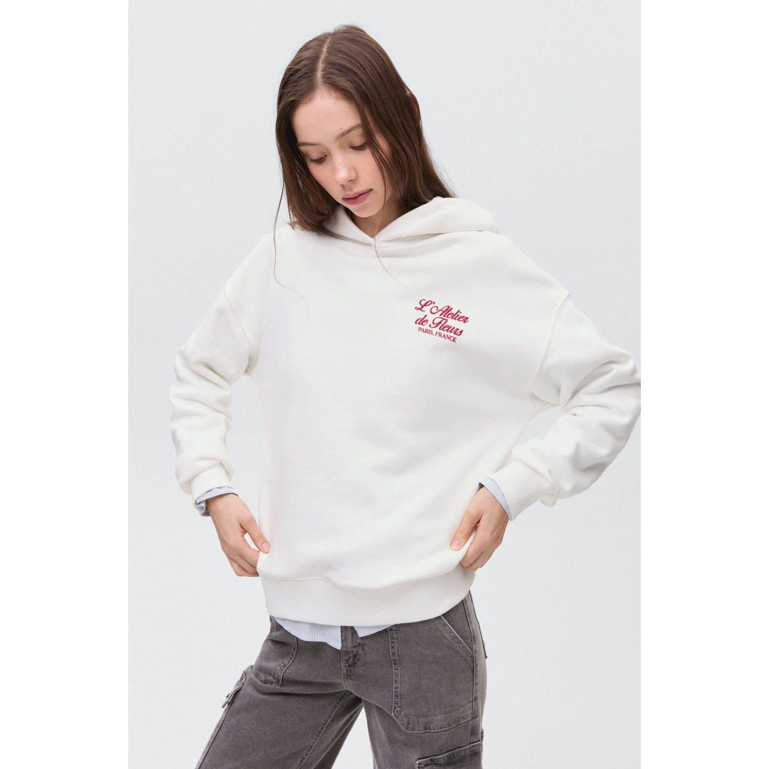 MANGO TEEN hoodie wit