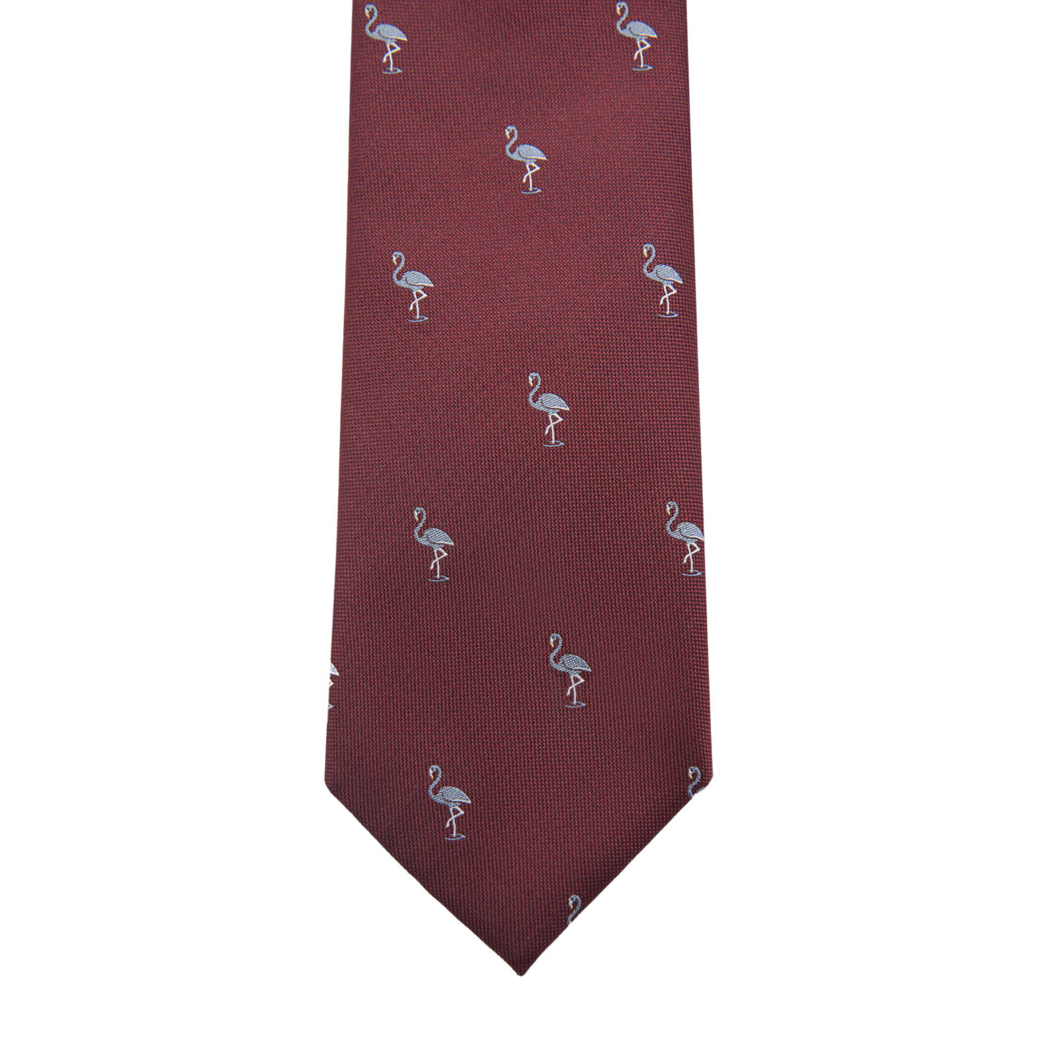 Mango Man stropdas met dierenprint donkerrood