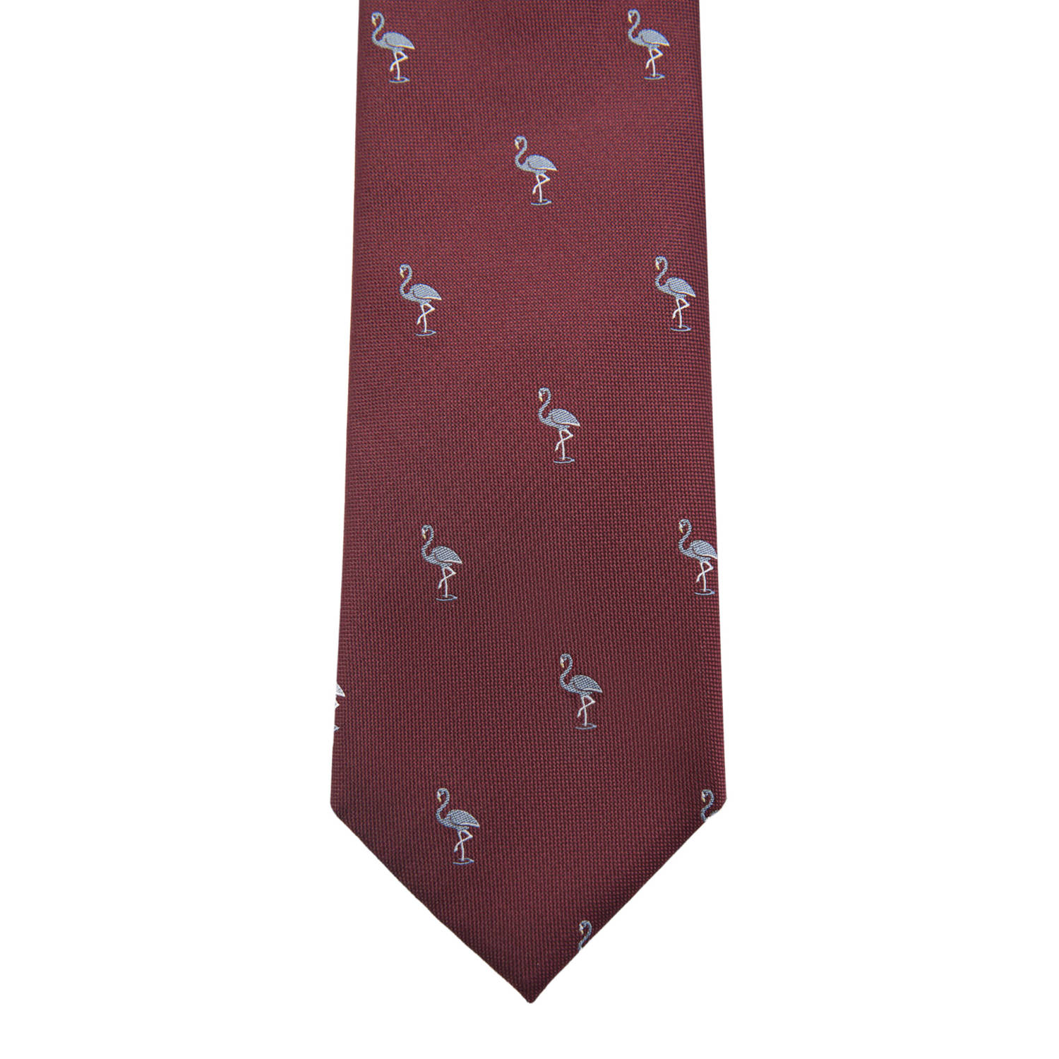 Mango Man stropdas met dierenprint donkerrood