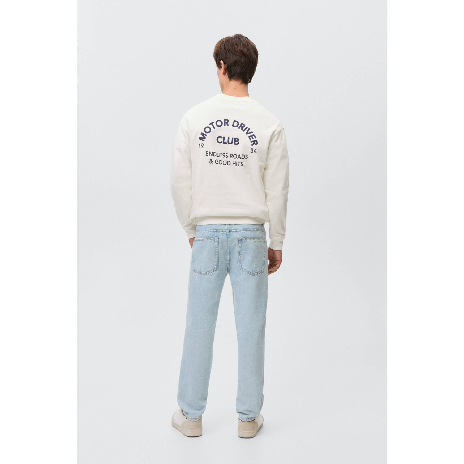 MANGO TEEN regular waist regular fit jeans light blue denim
