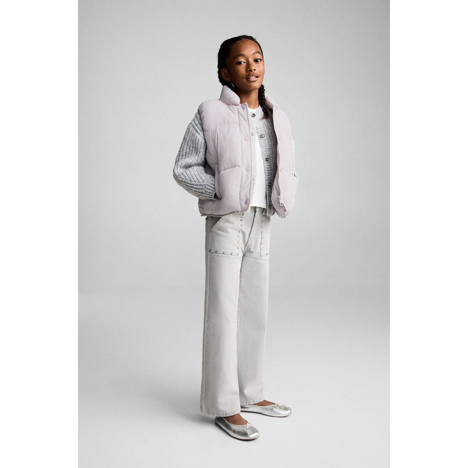 Mango Kids bodywarmer lila