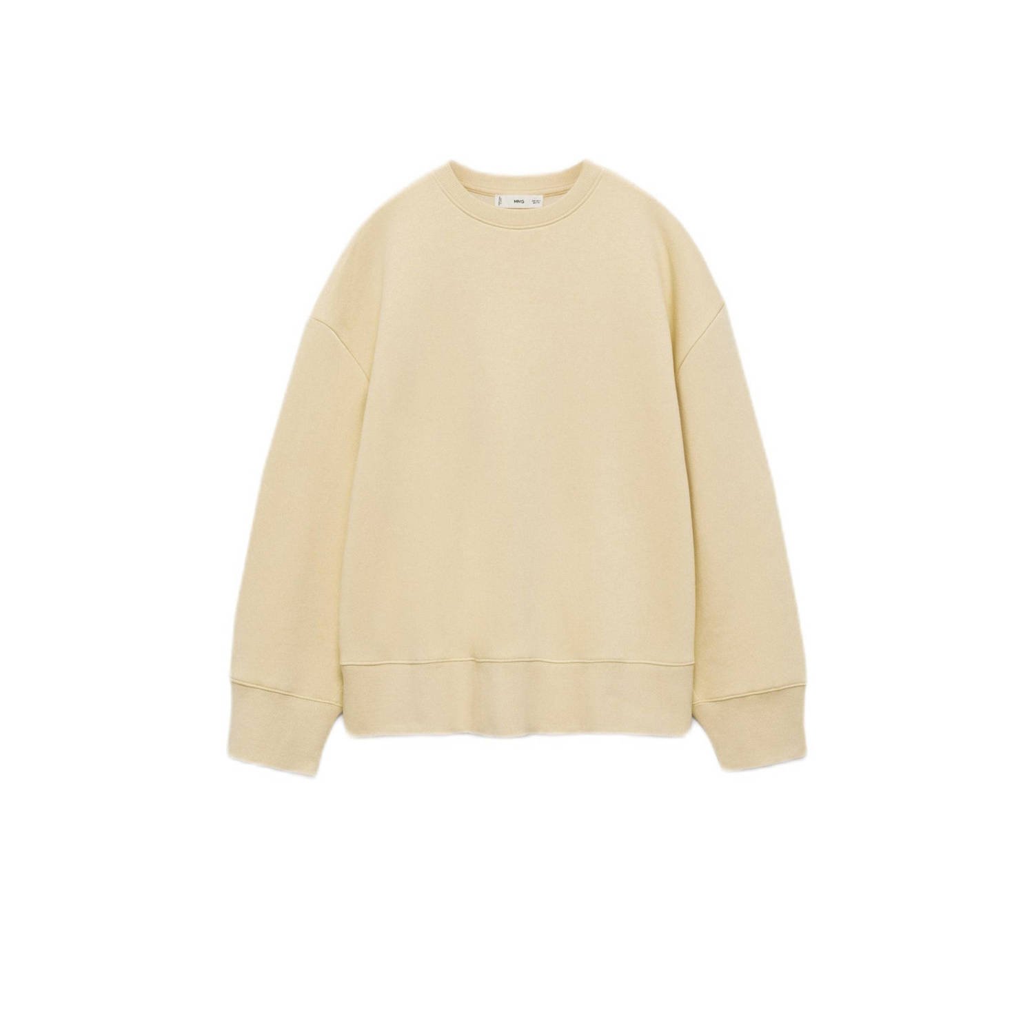 Mango sweater lichtgeel