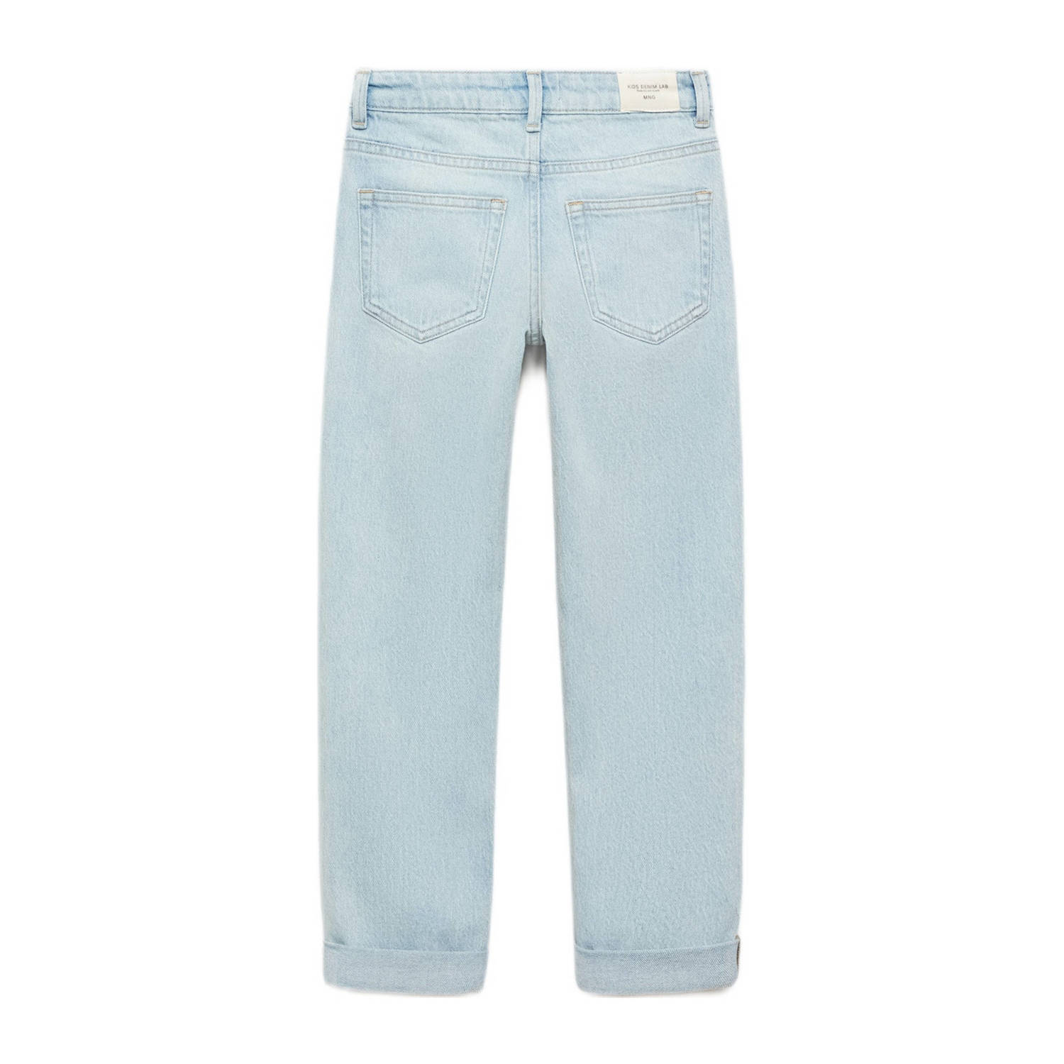 Mango Kids straight leg light blue denim