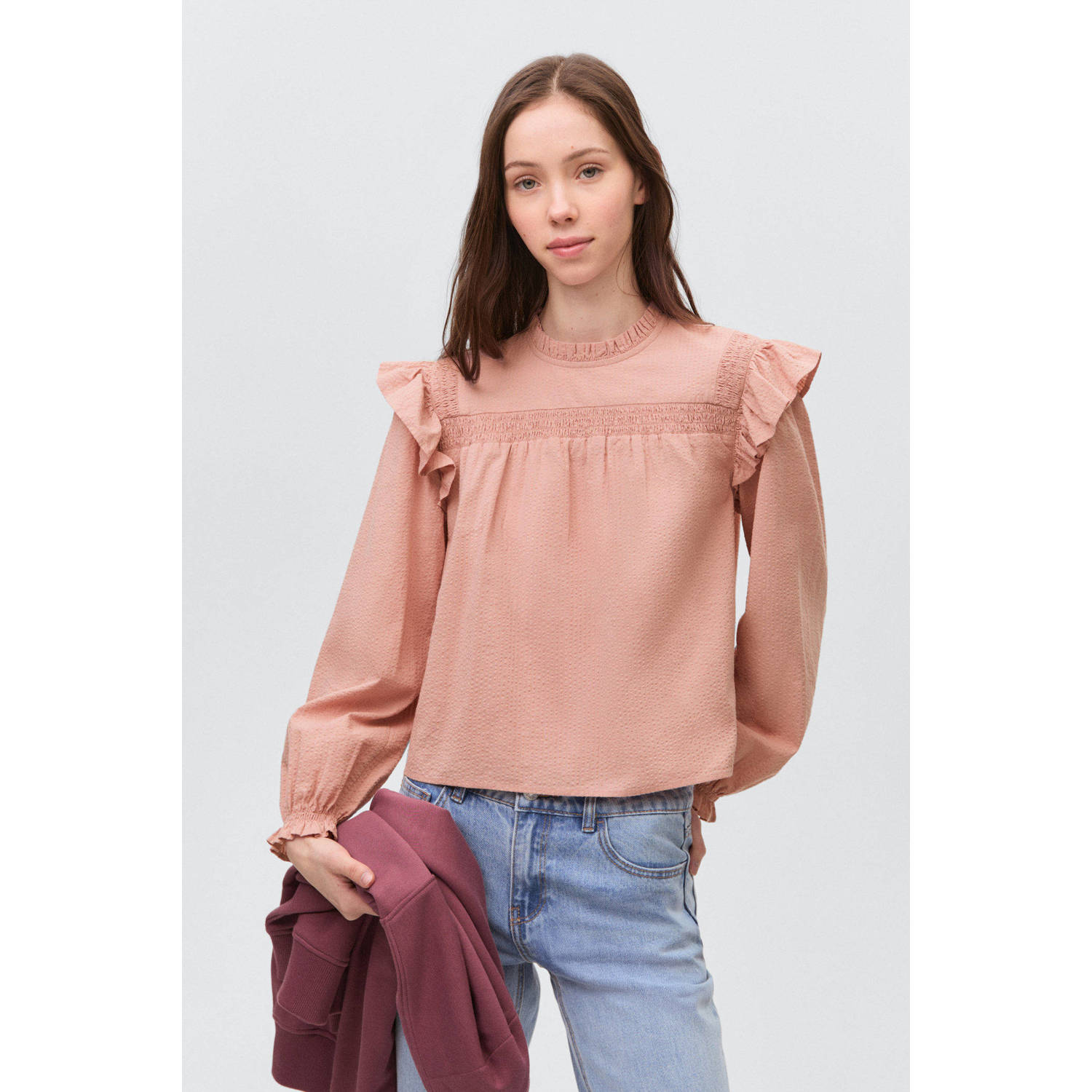 MANGO TEEN blousetop roze