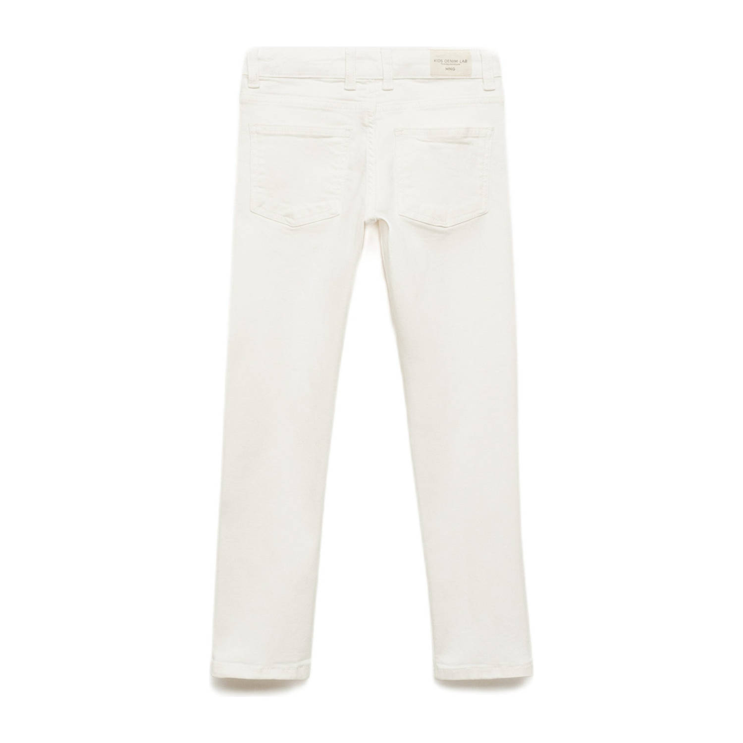 Mango Kids slim fit jeans wit