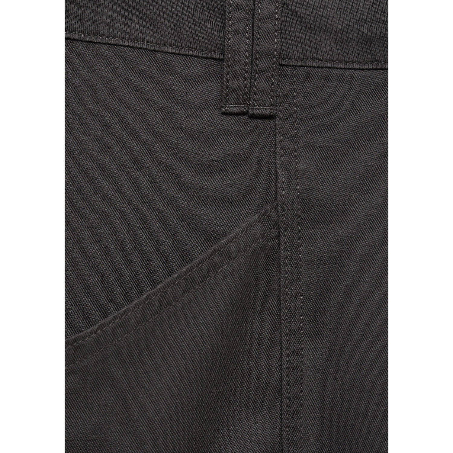 MANGO TEEN rechtvallend casual broek antraciet