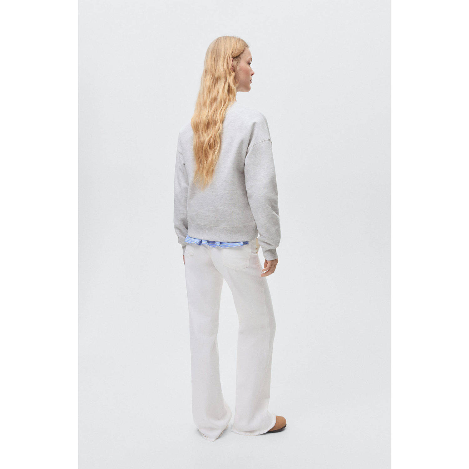 MANGO TEEN straight  waist wit
