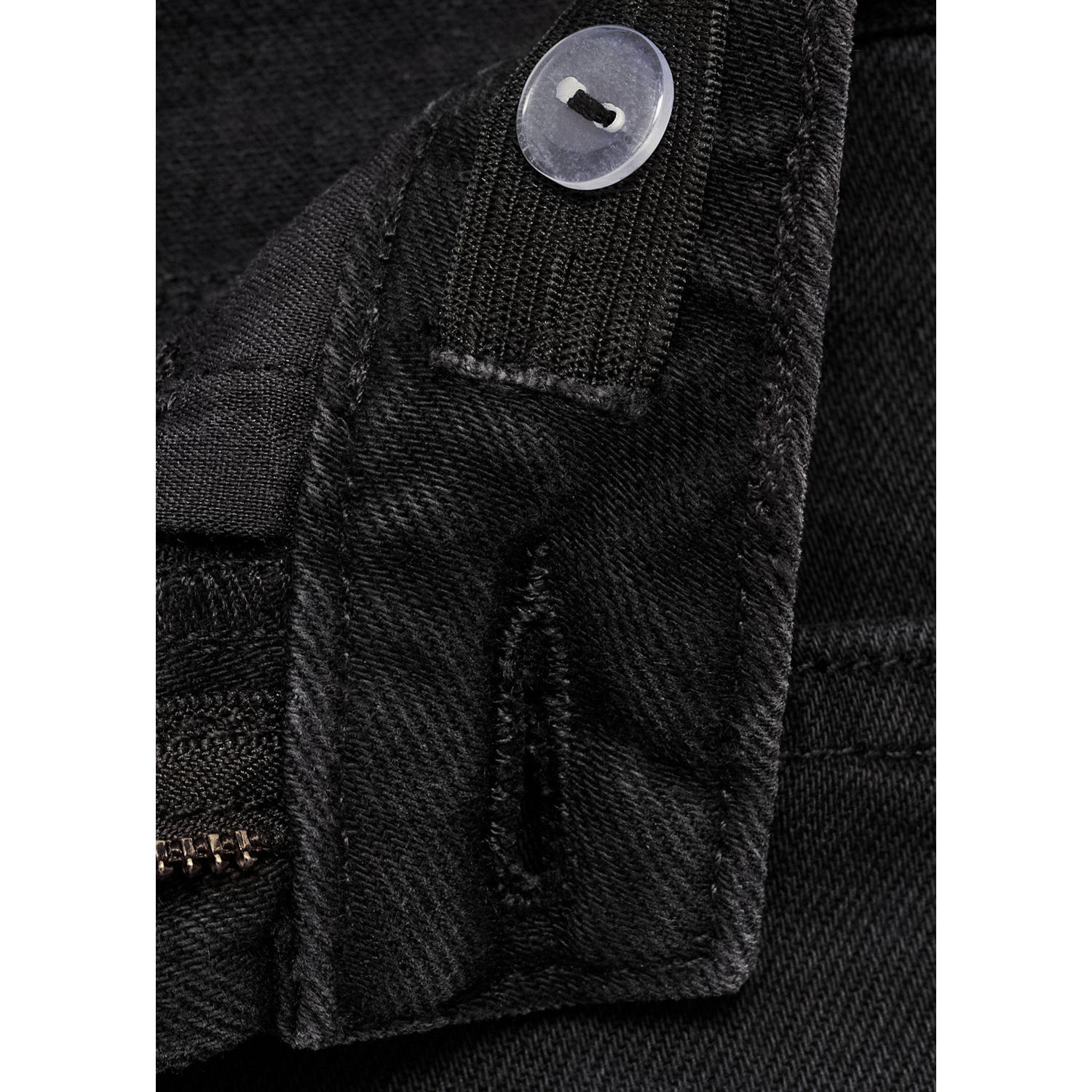Mango Kids straight leg black denim