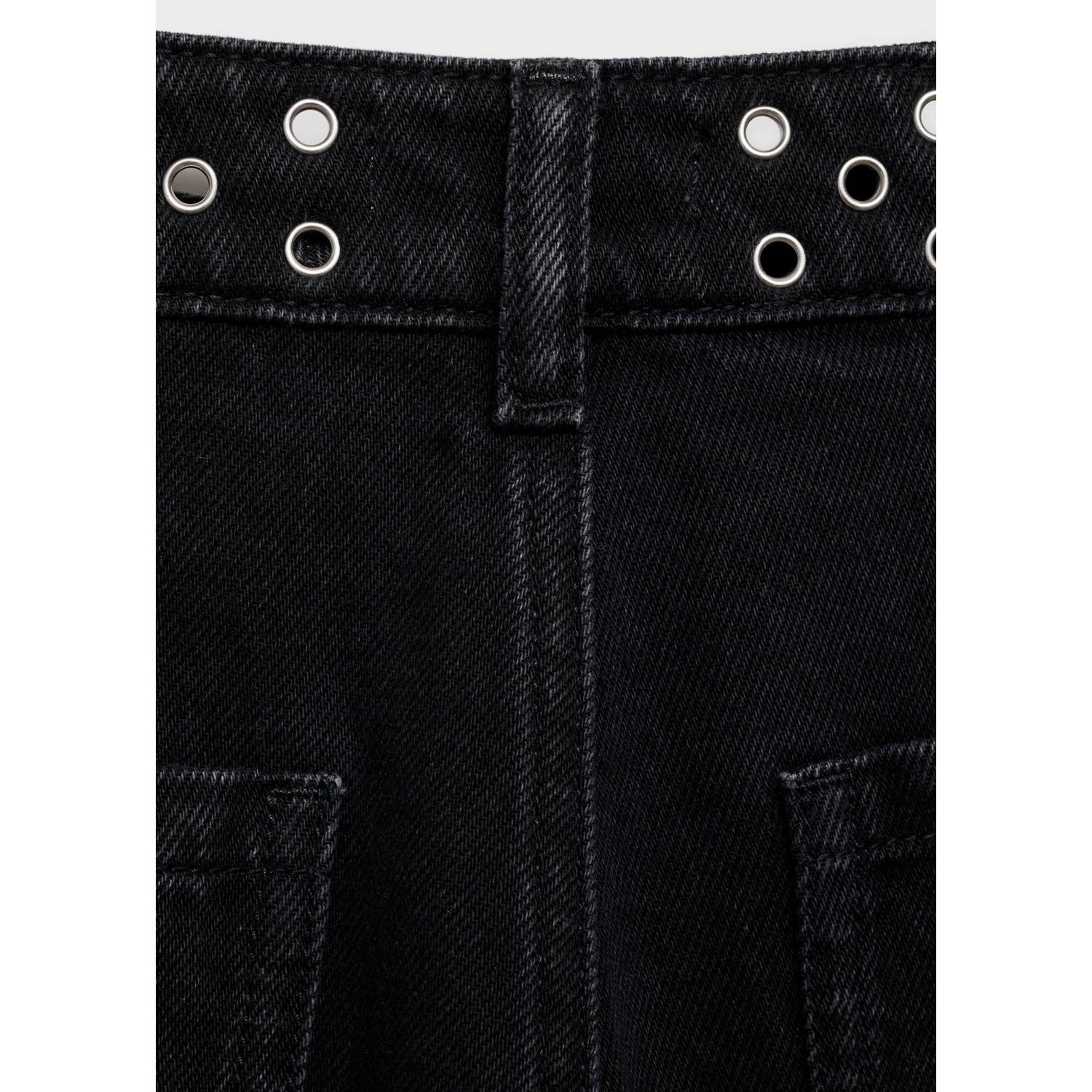 MANGO TEEN wide leg jeans antraciet
