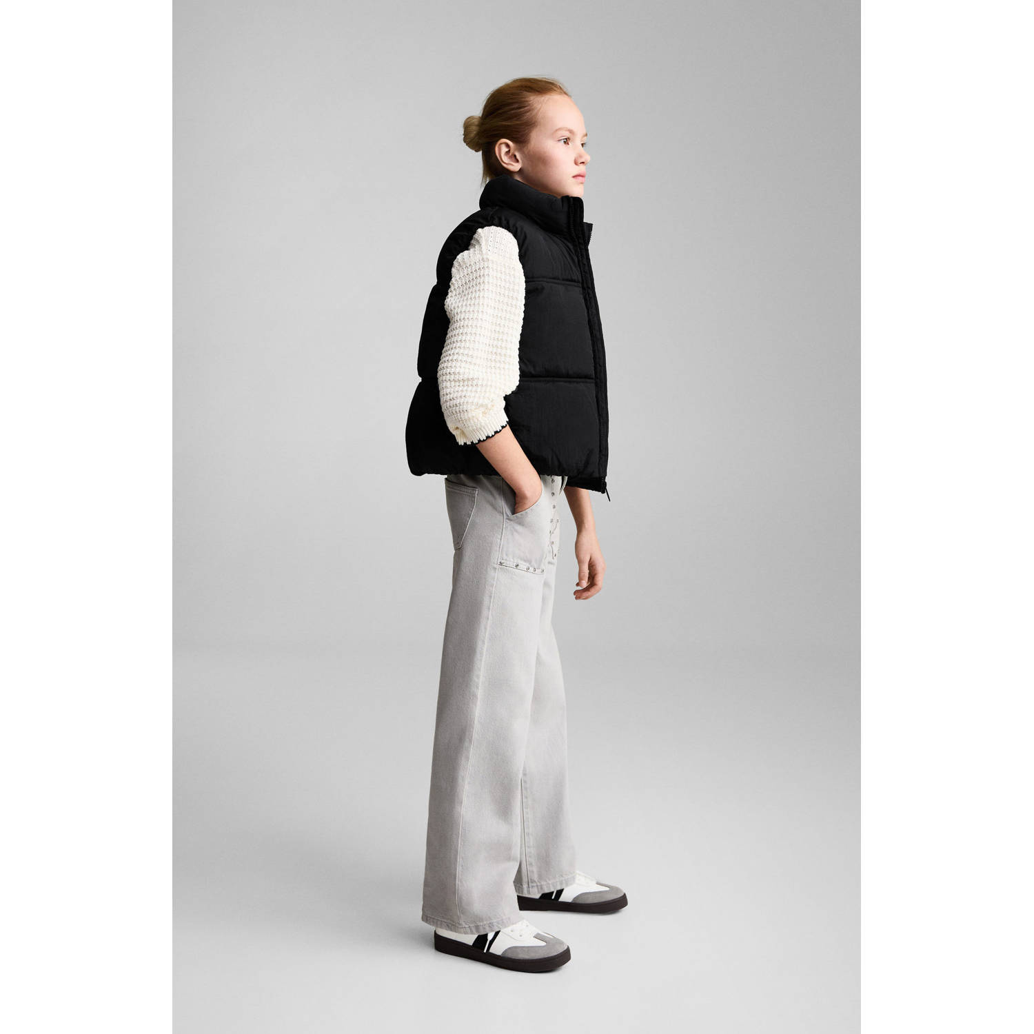Mango Kids bodywarmer zwart