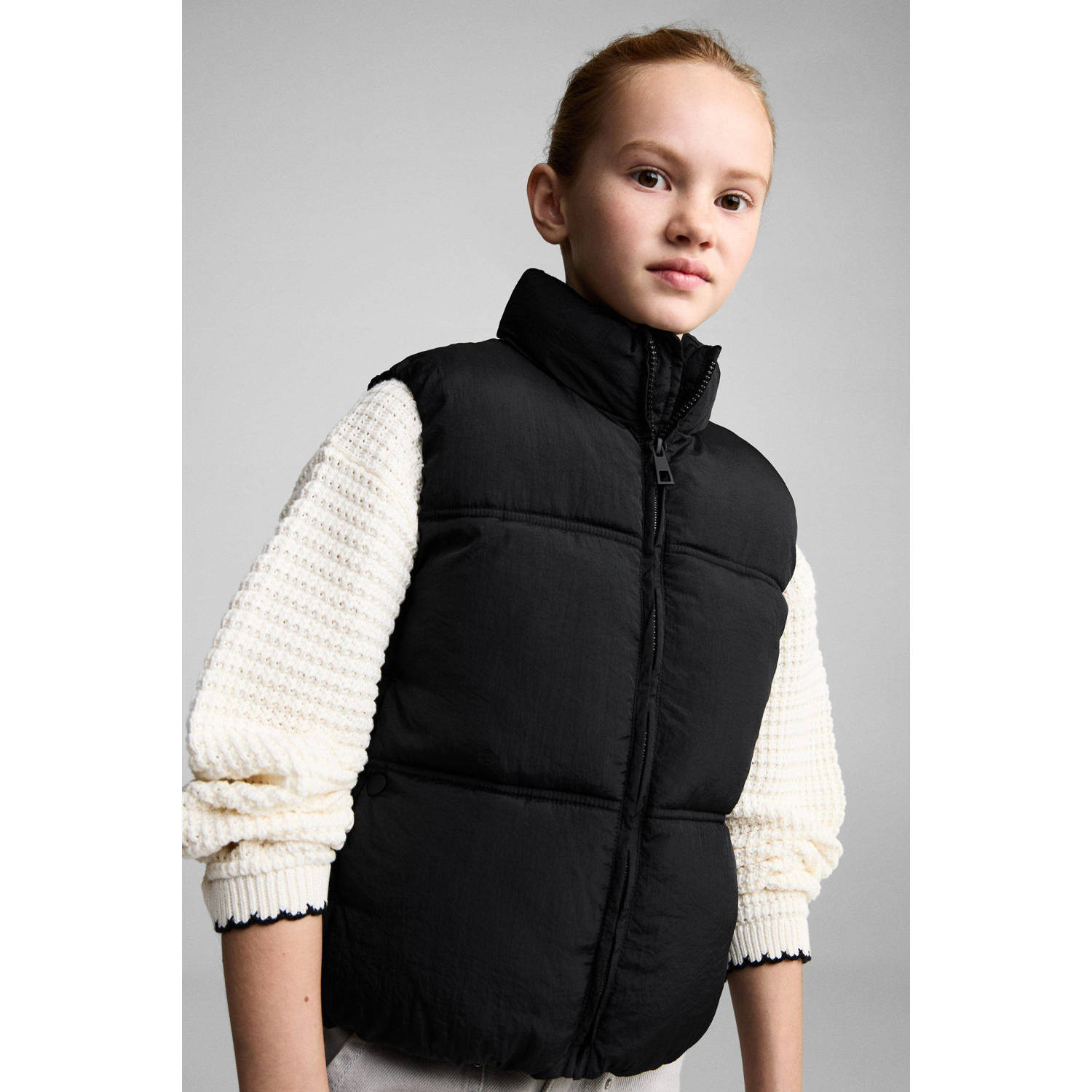 Mango Kids bodywarmer zwart
