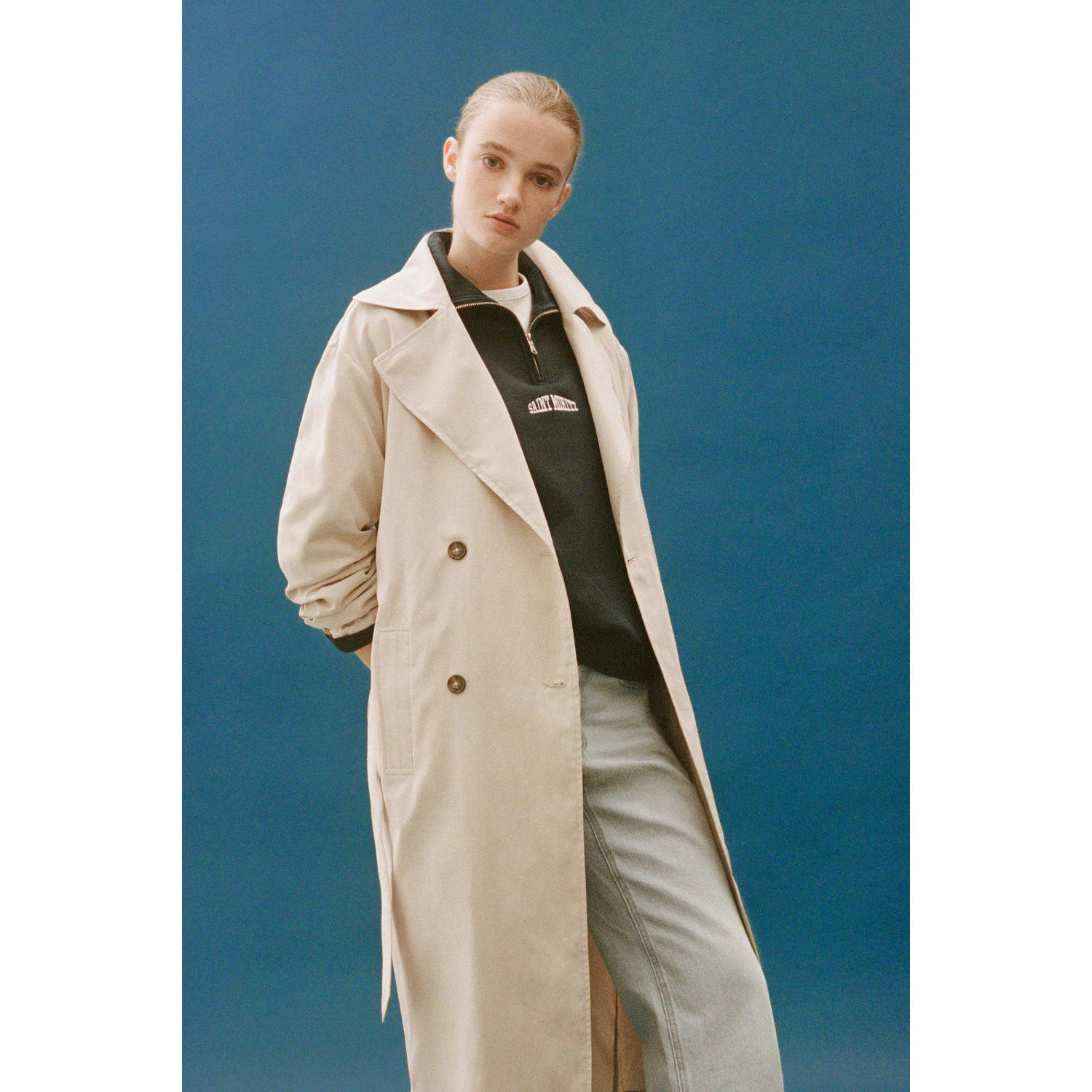 MANGO TEEN trenchcoat lente beige