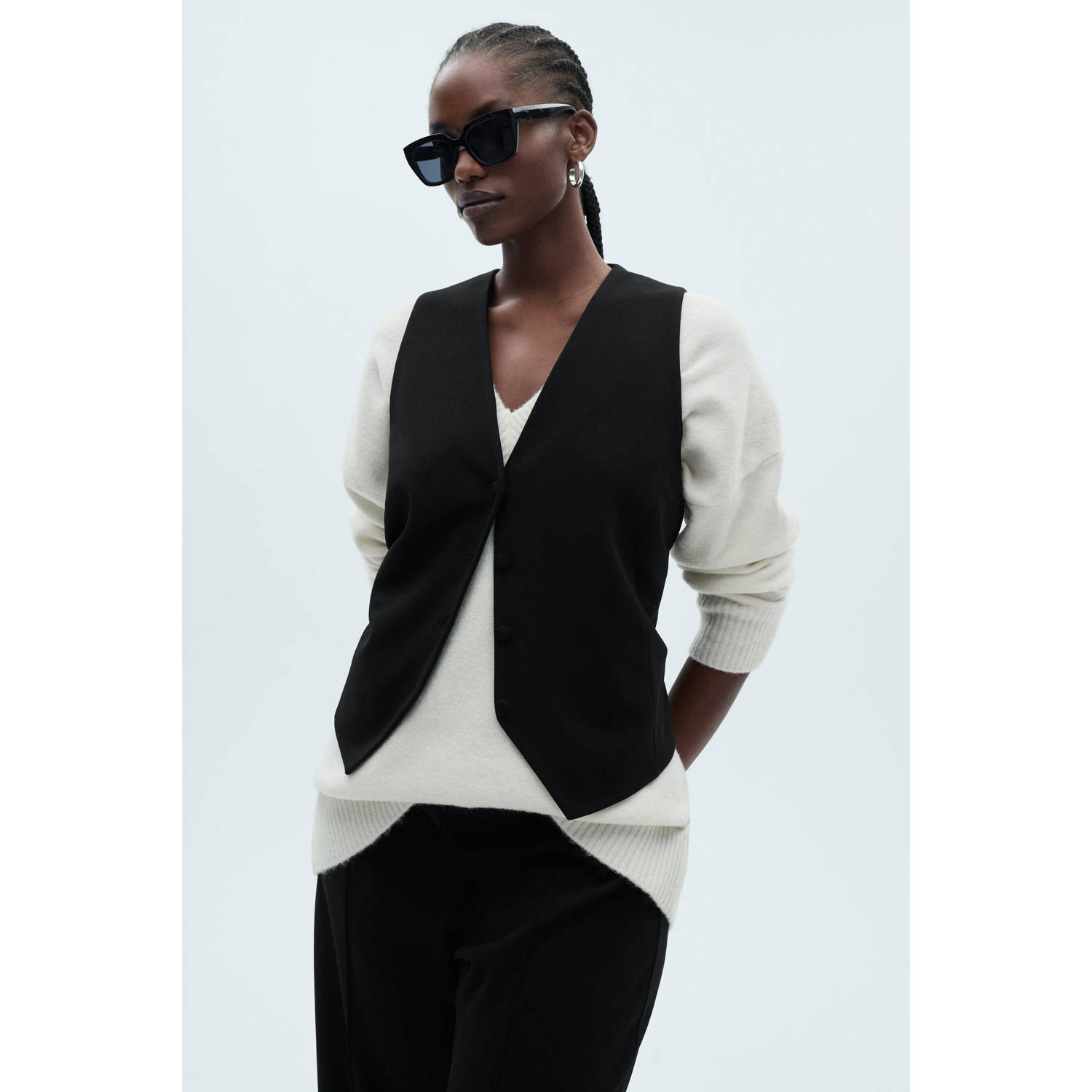 Mango gilet zwart