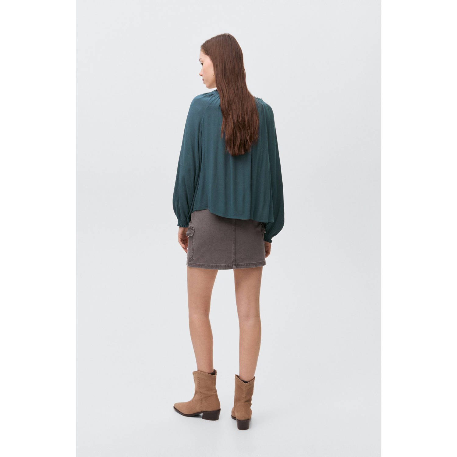 MANGO TEEN blousetop donkerblauw