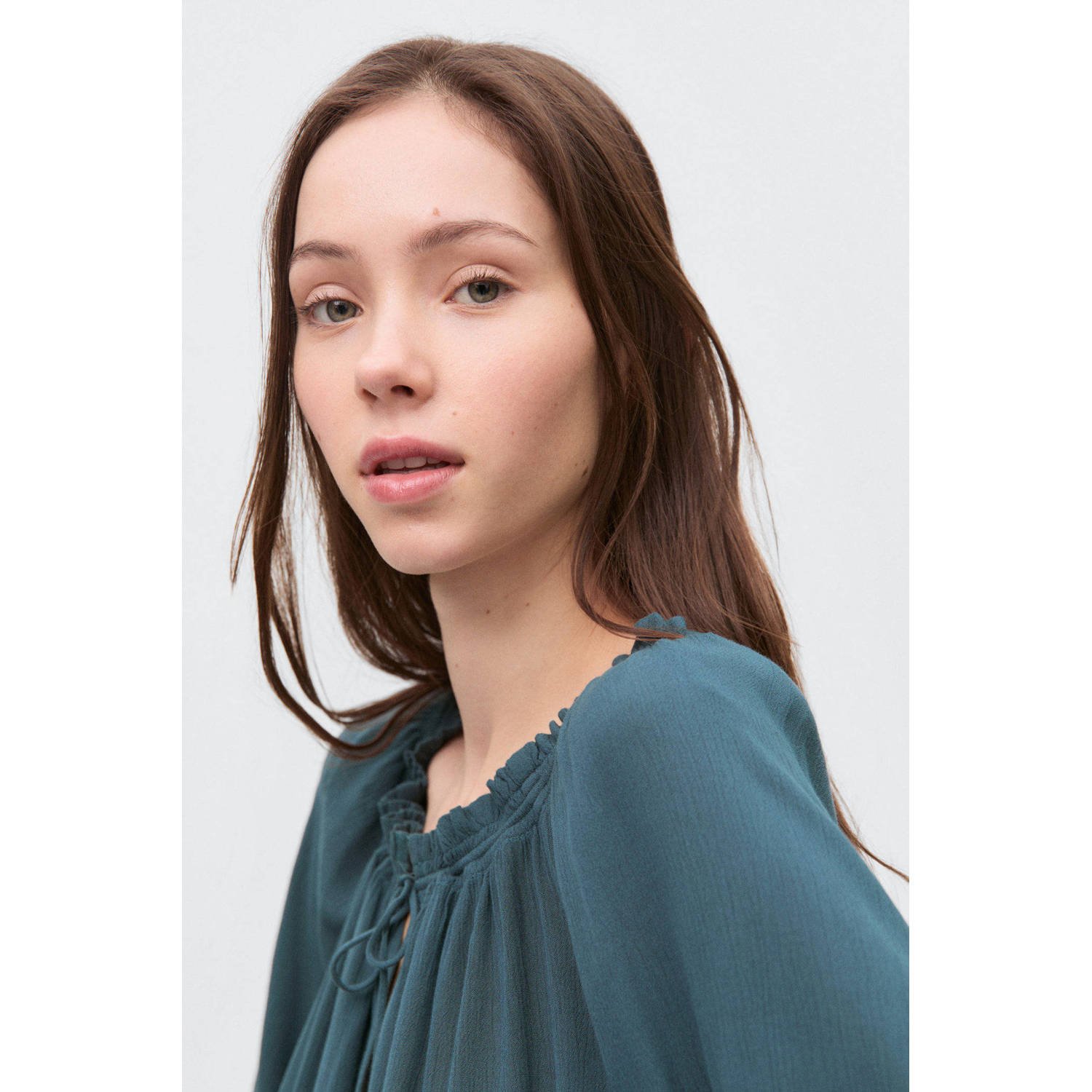 MANGO TEEN blousetop donkerblauw