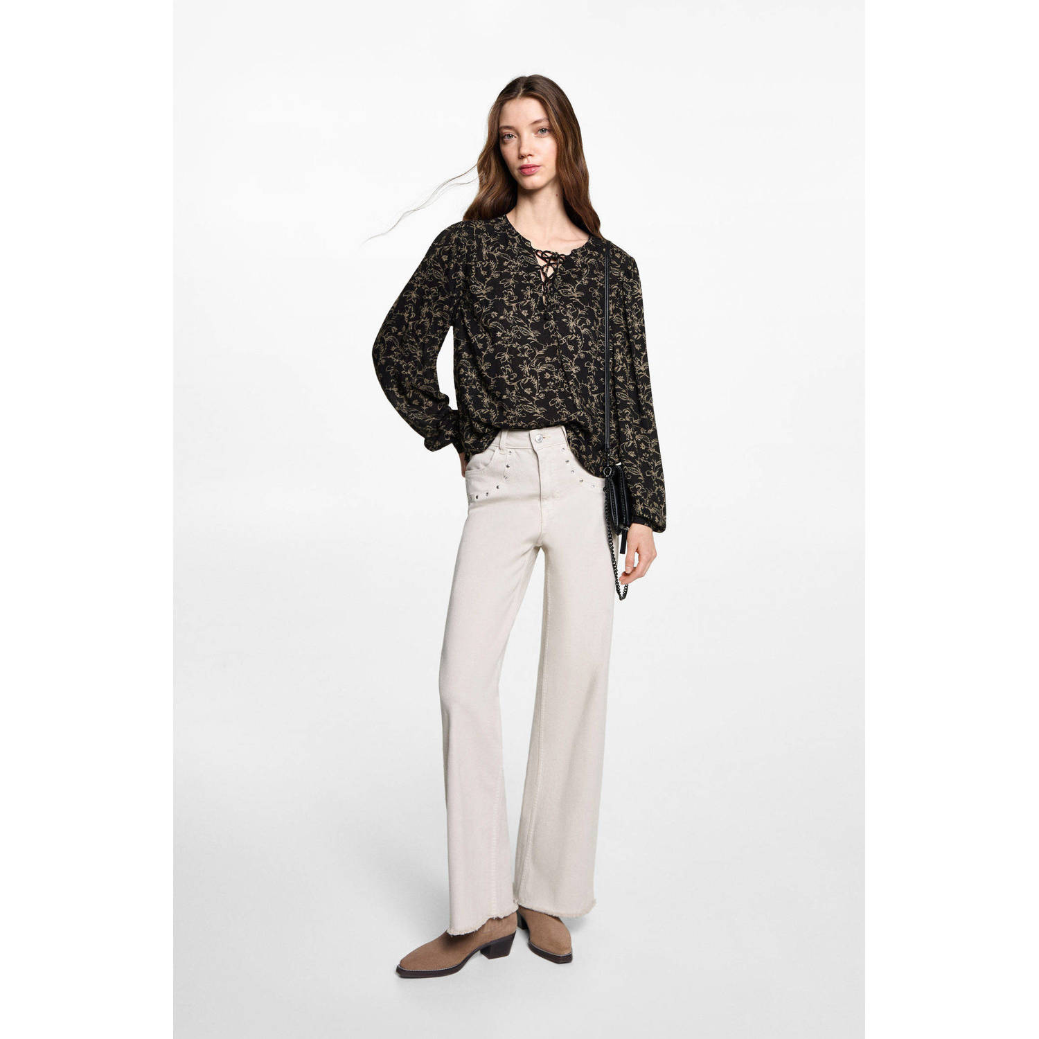 MANGO TEEN blousetop zwart