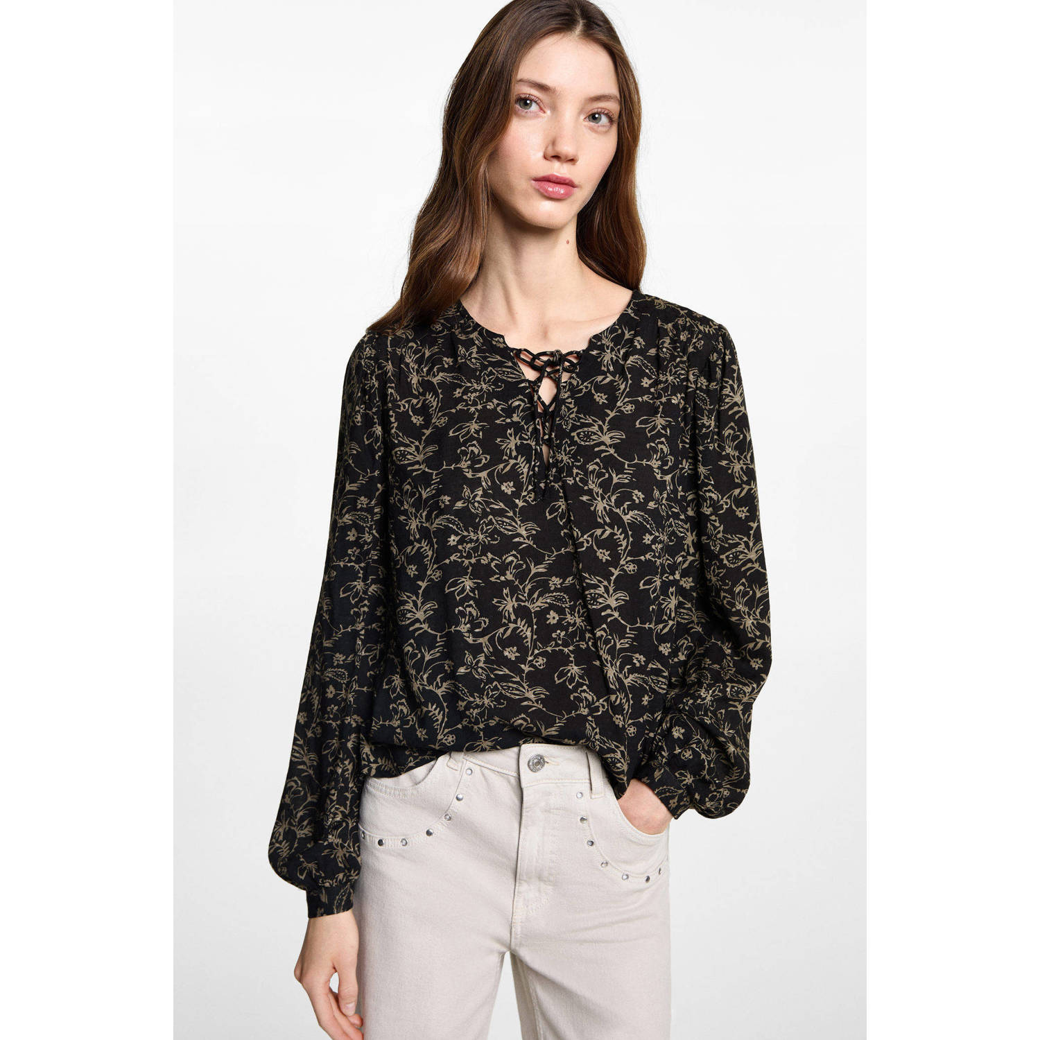 MANGO TEEN blousetop zwart