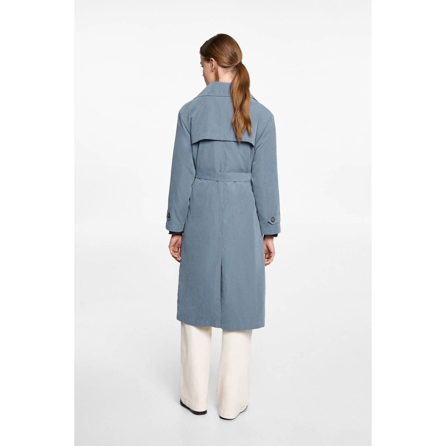 MANGO TEEN trenchcoat lente blauw