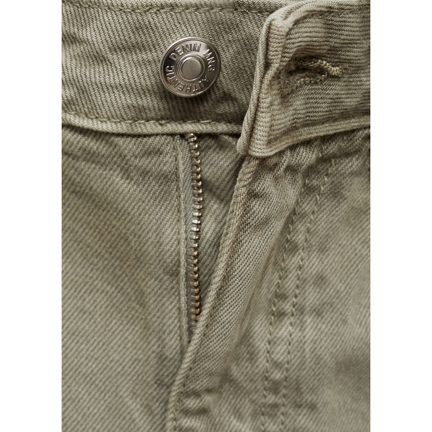 MANGO TEEN waist regular fit jeans groen