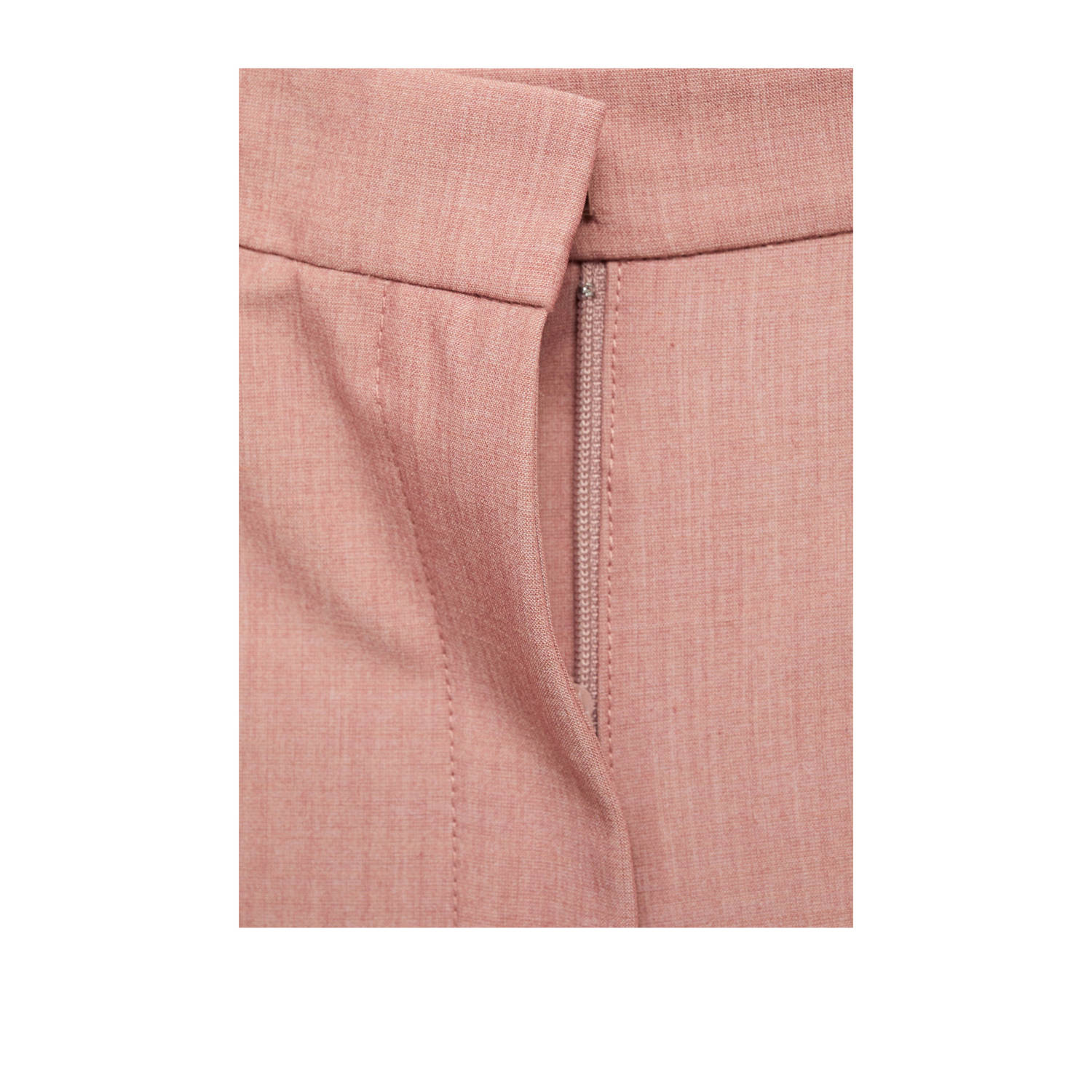 Mango slim regular waist broek oudroze
