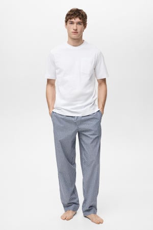 pyjama wit/blauw