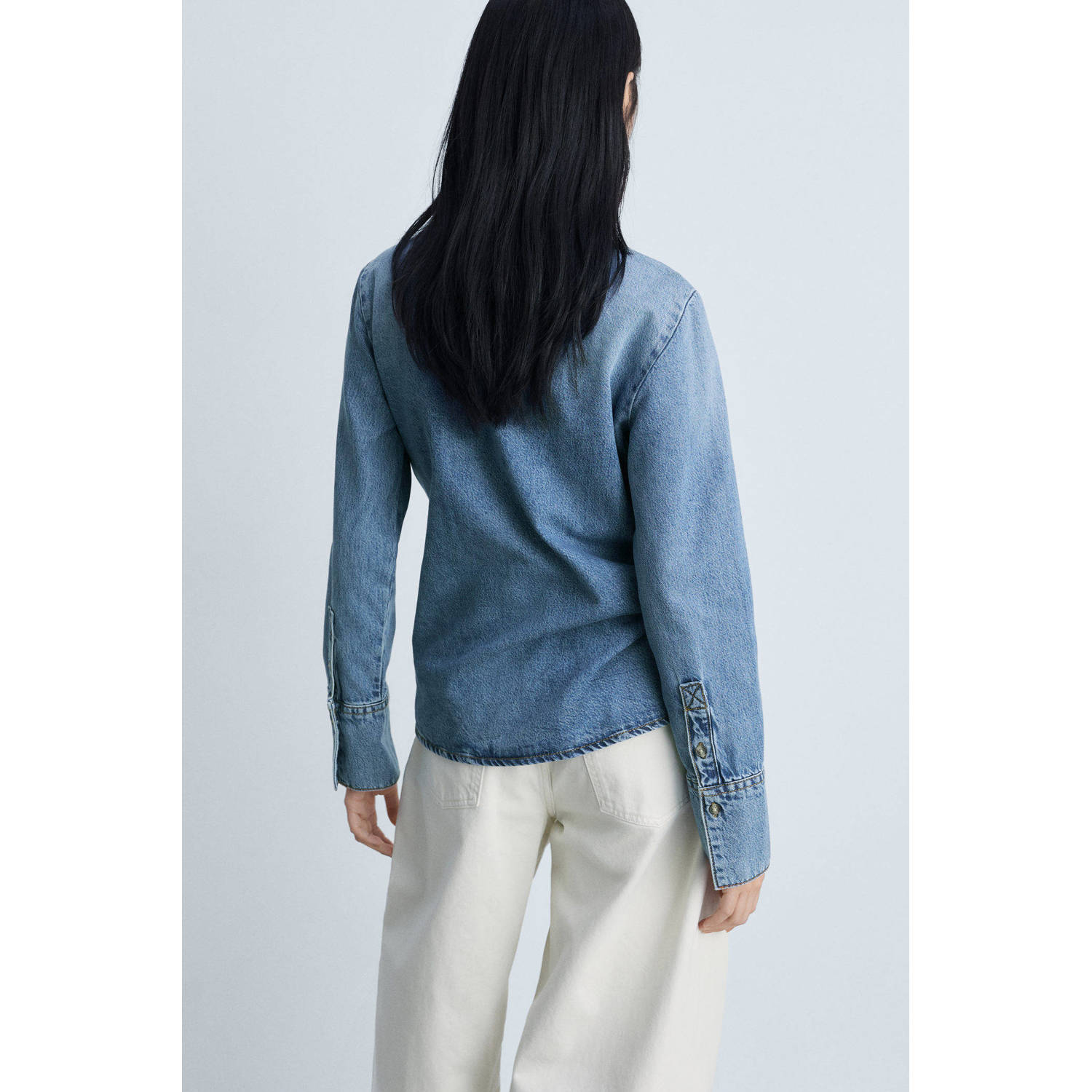 Mango denim blouse medium blue