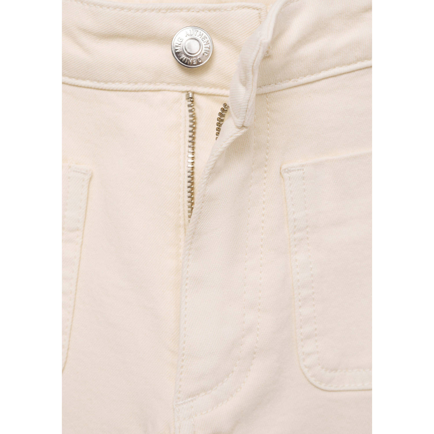 MANGO TEEN flared casual broek ecru